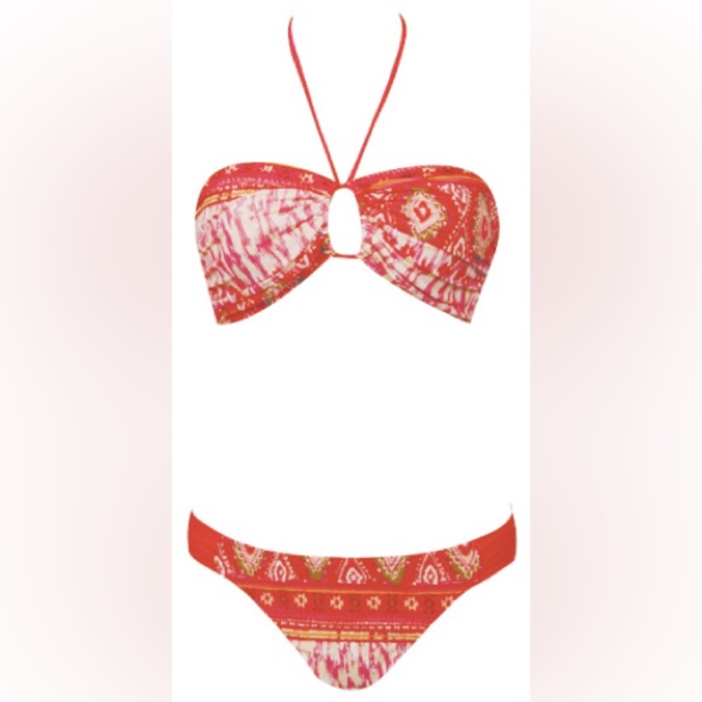 NEW- Bandeau top cheeky bottoms bikini
